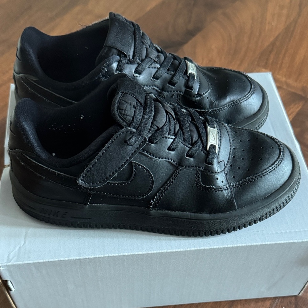 Nike Kids Black Force 1 Low Easyon - Picture 4 of 6